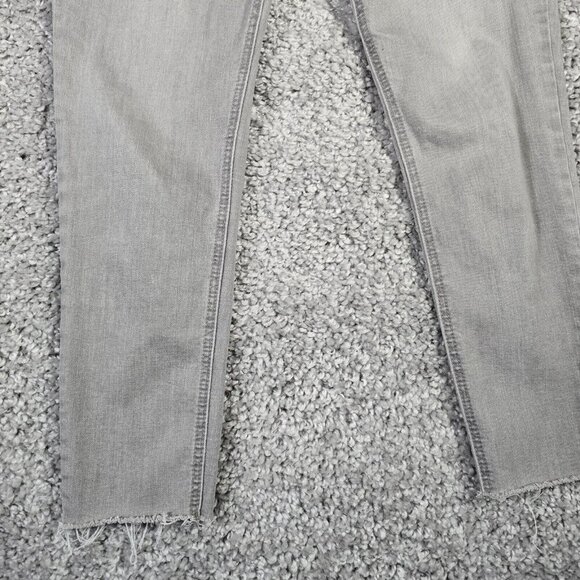 Democracy Women’s 6 Gray Ab Technology Skinny Jeans Stretch Raw Hem Embroidered - Picture 3 of 14